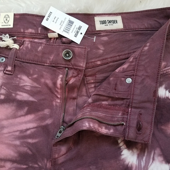 Todd Snyder Cut Off Tie Dye Denim Jeans - Picture 6 of 9